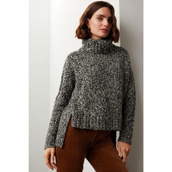 Adam Lippes Wool Blend High Low Cowl Neck Women’s Sweater Size S - Picture 2 of 9